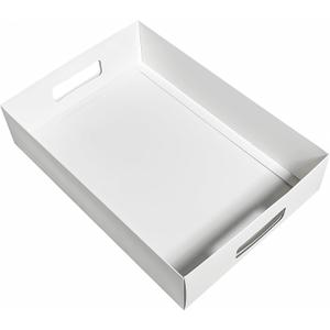12-Pack 13" X 9" X 3" White Blyss Cookie Crate,Sturdy Cookie Serving Tray Great for Party Platters,Natural Kraft Paper Cardboard Tray use for Packaging and Hold Cookies,Take Out Container,Pack of 12