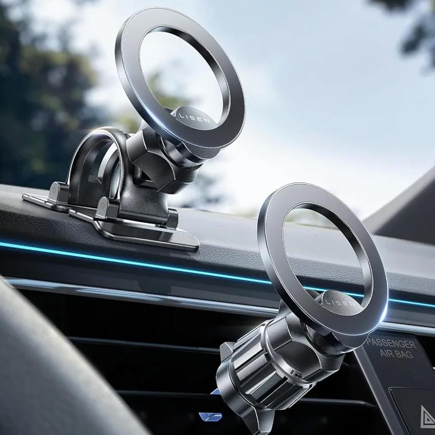 LISEN for MagSafe Car Mount-[Upgrade 2026 Ultra Magnets] Magnetic Phone Holder for Your Car Magnet Air Vent Cell Phone Holder Mount Valentines Day Gift Car Accessories for Men Women fit iPhone 17-12