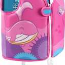 Pottwal Swim Vest for Kids - Swim Jacket - Made of Neoprene & EPE - with Adjustable Crotch Strap (Small, 8 Pockets - Pink)