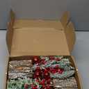 Hatisan Small Christmas Tree with Christmas Ornaments Pine Cone Berry, Tabletop Artificial Christmas Tree for Christmas Decorations Home Room Party Winter Indoor Outdoor(2 Pack Red-Round)