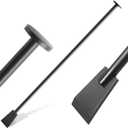 Tamping and Digging Bar Heavy Duty Steel Spud Bars Post Hole Digger Tamping Bar(Shovel Shape,Black,48 Inch)