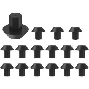 Replacement WB2K101 Stove Grate Rubber Feet for Kenmore for Kitchenaid Gas Range Stove Top Cooktop Burner Grates with 3/16" Hole Replaces WB02K0101 WB02T10461 AP2622260 PS241358, 16pcs