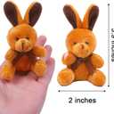 Elcoho 18 Pack Easter Plush Bunnies Stuffed Bunny Plush Toys Easter Baskets Filler Stuffers Easter Gift Plush Bunny Animals