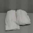 Dreaming Casa Solid Sheer Curtains Living Room White Rod Pocket Voile Draperies Window Treatment 72" W x 84" L 2 Panels