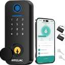 Smart Door Lock,Fingerprint Keyless Entry Door Lock,Bluetooth App Control,Touchscreen Digital Keypad Smart Deadbolt Lock,Smart Locks for Front Door,Auto Lock,Easy Install,IP65 Watherproof