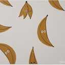 Blooom XL Placemat for Baby, Toddler & Kids | Reusable and Eco Friendly | Stain & Liquid Repellant Table Mat, Craft Mat and Table Protector | Modern Design (Banana, 17" x 22")