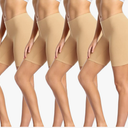 wirarpa Women's Cotton Boy Shorts Underwear Anti Chafing Soft Biker Short Plus Boy Shorts Panties 4 Pack, Size S