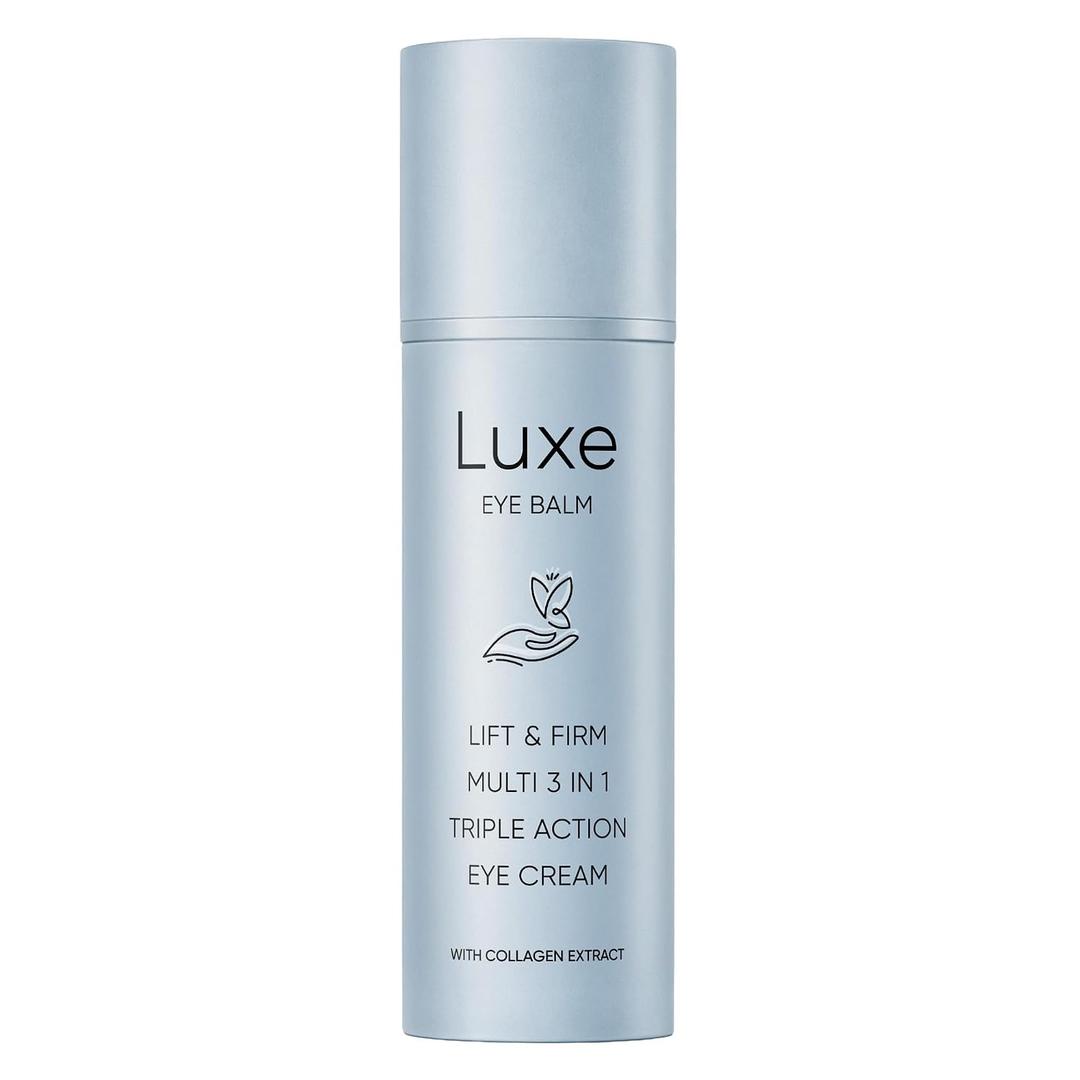 Luxe Eye Balm, Eye Balm Stick, 3-in-1 Hydrating & Smoothing Eye Cream with Collagen, Lightweight Formula for Daily Eye Care, Portable Design