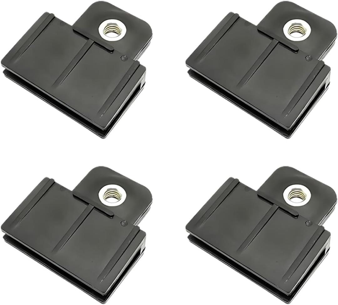 Window Glass Channel Retainer Clips - Front Door Window Regulator Retainer Glass Lifter Bracket Slot Fixing Clip - Solid Structure Auto Repair & Replacement Accessories for Most Cars (4PCS)