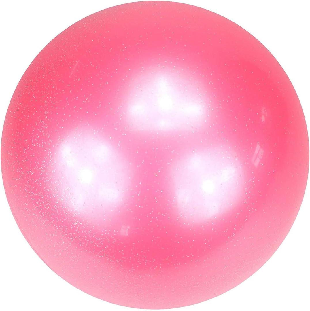 AllPlay Rhythmic Gymnastic Competition Exercise Ball Olympic Spec for Dance and Performance (16.5cm Glitter Fuschia)