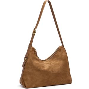 SYTRAH Hobo Bags for Women Slouchy Shoulder Suede Purse, Soft Crossbody Handbag with Multiple Pockets Casual Tote Purse