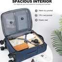 KROSER Softside Carry On Luggage 20 Inch, Suitcase Rolling Luggage