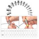 Nut and Bolt Thread Checker 28 Male/Female Thread Gauges (15 SAE/Inch & 13 Metric) Nut and Bolt Thread Size Checker Thread Identifier Gauges for Quickly Identify and Verify