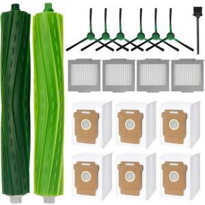 705 Replacement Parts for iRobot Roomba Max 705 Vac/Plus 504 Vac Robot, for Roomba Max 705 Vac Accessories Kit: 2 Main Brush, 6 Side Brush, 6 Dust Bag, 4 Filter(Only Vac, Not for Combo)