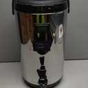 nsulated Beverage Dispenser - Thermal Hot and Cold Tea Dispenser - Stainless Steel 12L/3.2Gal with Spigot for Hot Coffee & Tea, Cold Milk & Juice - (Silvery)