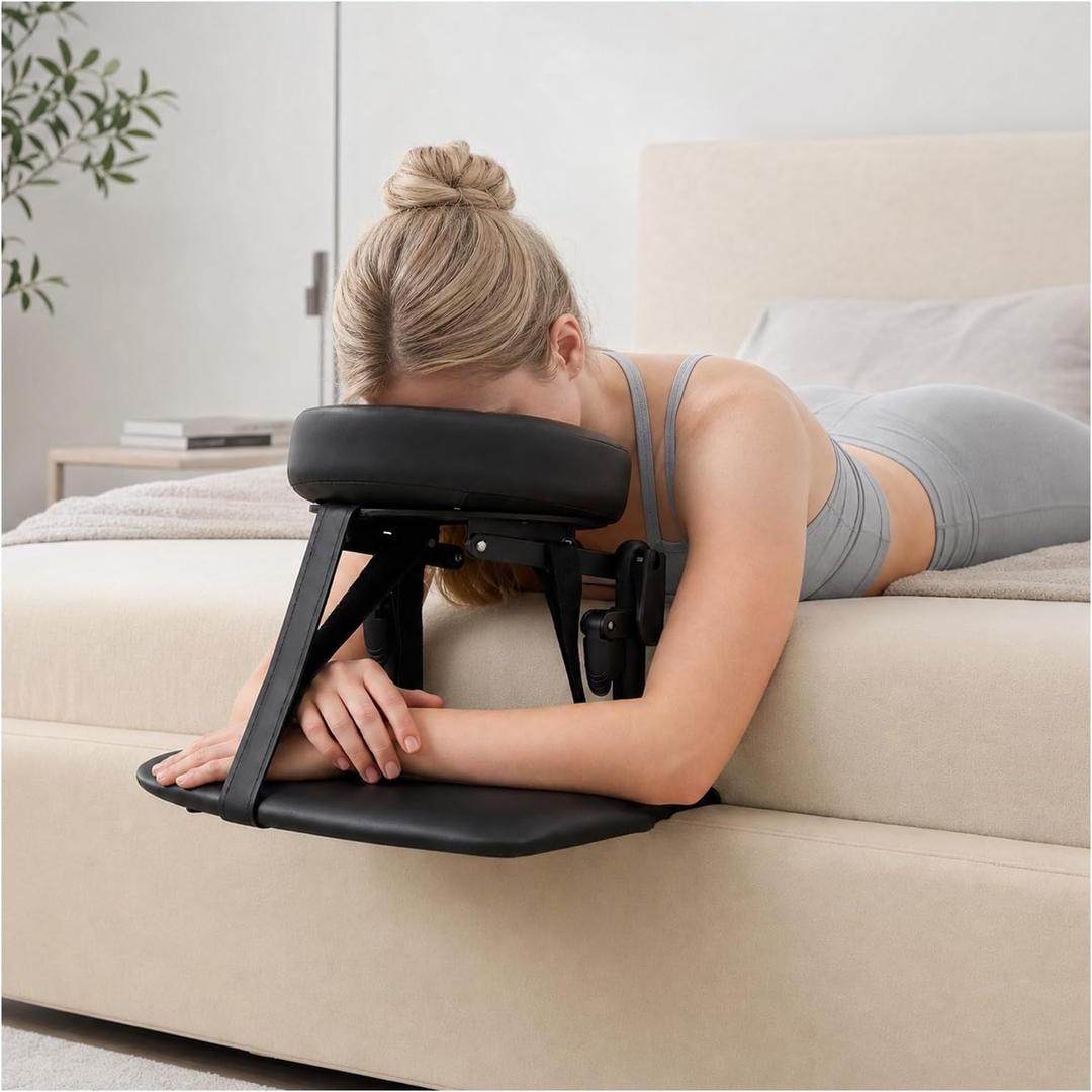 Massage Headrest for Bed, Adjustable Massage Table Face Cradle at Home, Face Down Pillow After Eye Surgery, Massage Table Head Rest Kit for Sleeping Mattress