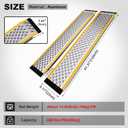Aluminum Shed Ramp 2 Pack, 47" Long Shed Ramp for Riding Mower, Sturdy Anti-Slip Loading, Lightweight Ramps for Motorcycles, Lawn Mower, ATVs, Blowers, Carts, Pickup Trucks-880 lbs/PR Capacity