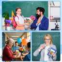 5 x Jansun 12 Pack Teacher Appreciation Coffee Gift Card Holders, Teacher Appreciation Gift Card Holders Teachers Day Appreciation Present for Colleague Teacher Holiday Gift Supplies