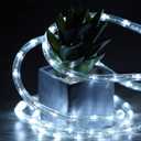 10Ft LED Rope Lights,LED Strip Lights Waterproof for Indoor/Outdoor,Eaves,Backyards Garden,Bedroom,Party,Decorative Lighting(Cold White)