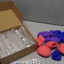 12 Pcs Microphone Candy Tubes Kpop Themed Birthday Party Decor 10'' Fake Plastic Microphone Prop Toy with Stickers for Karaoke Disco Singer Stage Favors, Candy Not Included (Purple, Pink, Blue)