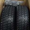 RIHYTAC 11x4.00-5 Flat Free Lawn Mower Tires and Wheel,Zero Turn Lawn Mower Replacement Tires,11x4-5 Solid Tractor Turf Tire with Rim,3.4" Centered Hub,3/4"&5/8"&1/2" bearing with Adapter Kit-Black