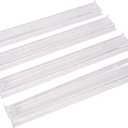 Mahjong All-in-One Tile Rack & Pusher, Clear Acrylic Mahjong Rack and Pusher Combo, Modern American Mahjong Tile Racks, Set of 4, White