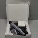 Overhead Phone Mount with Rechargeable Light for iPhone, Table Tripod for Content Creators, Portable Phone Camera Stand for Cooking, Video Recording, Filming, Nail Techs (Black)