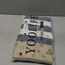 YOOLIFE Large Initial Beach Bag Waterproof Tote Zipper Bag Personalized Gifts for Women Her Birthday Travel Beach Essential (Dark Blue)