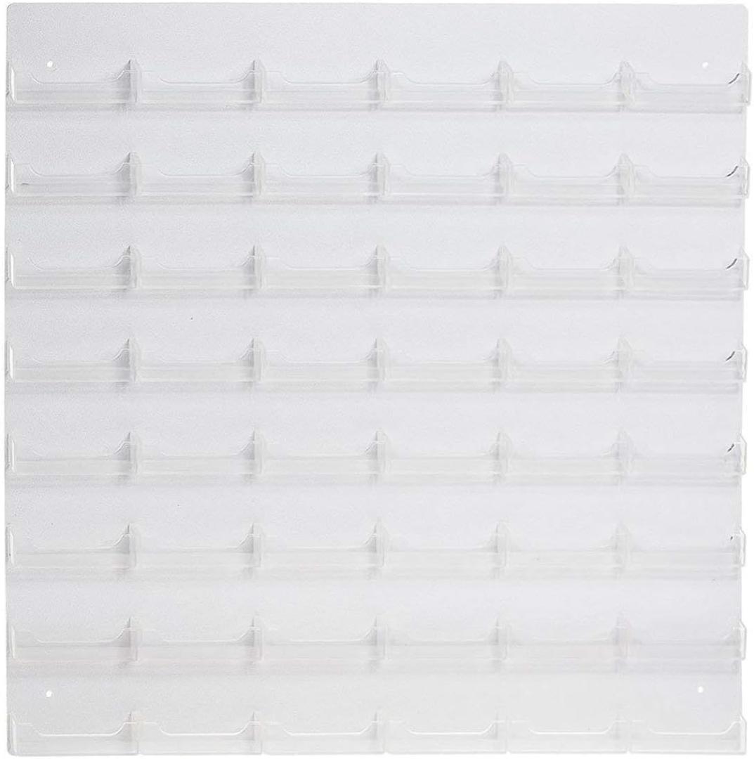 Acrylic 48 Pocket Wall Mount Business Card Holder (Clear)
