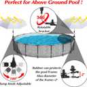 GFYYBKJ 2 Pack Pool Shade Umbrella, 40" Adjustable Above Ground Pool Sunshade Canopy with Carry Bag,Patio Umbrella Use for Garden/PoolDeck/Backyard/Beach Chairs/Camp Trolley/Strollers/Golf Carts