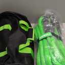 Kinetic Recovery Rope,(1in x 30ft Green) 48000lbs Snatch Strap, Heavy Duty Stretch Nylon Towing Ropes with 2pcs Soft Shackles for Offroad Vehicle, Jeep, SUV, ATV, Tractor Elastic Ropes Kit