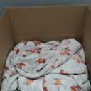 Berkshire Blanket-Classic Heavyweight Soft Printed VelvetLoft Plush Blanket, Full/Queen Size Soft Fuzzy Warm Blanket for Couch Sofa Bed, Mushroom Field Grey, 90in x 90in