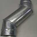 4 Inch Round Metal Duct Offset Dryer Vent Pipe Elbow Tube Duct Connector for HVAC, Ductwork Offsets Around Obstacles