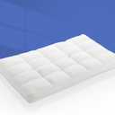 HOMBYS Ultra Flat Pillow for Sleeping Thin Pillow with 3D Cube Design for Support, 2.3 inch Height Ultra Slim Bed Pillow for Stomach and Back Sleepers, 100% Cotton Fabric Machine Washable, (16"x33")