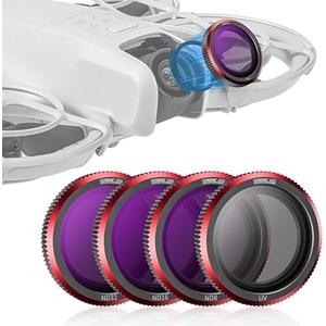 STARTRC Magnetic ND & UV Filters Set, 3 Pack ND8 ND16 ND32 UV Filters Compatible for DJI Neo Drone Accessories, Neutral Density Camera Lens ND Filter, Ultra Slim Aluminum Frame