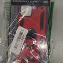 LUMARKE for Google Pixel 4 Case with Screen Protector,Pass 16ft. Drop Tested Military Grade Protective Phone Cover with Magnetic Ring Kickstand Compatible with Car Mount Holder Red