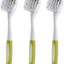 Scrub Brush for Dish Kitchen Sink Pot Pan with Stiff Bristles, Yellow-Green Only 1 Pack