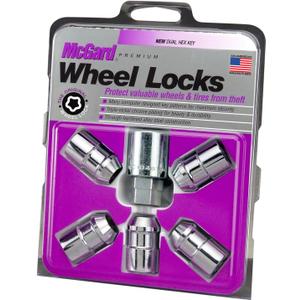 MCGARD 24538 Chrome Cone Seat Wheel Lock (1/2"-20 Thread Size) - Set of 5