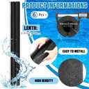 Hanaive 4 Pcs Jumbo Pool Foam Noodles Bulk 40 Inch x 4.1 Inch Large Swimming Noodles Tube Hollow Core Swim Noodle for Floating Craft Projects Pre Slit Clamp Protection Padding Bumper (Black), About 40"