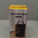 Small Space Heater for Indoor Use, Fast Heating Portable Desk Heater, Dual Power Modes, Timer & Overheat Protection  Personal Space Heater for Bedroom, Office, Home (BLACK)