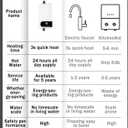 Electric Instant Hot Water Heater Shower Electric Tankless Shower Hot Water Faucet Kitchen Bathroom Instantaneous Water Heater Tap