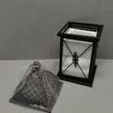 NEEDOMO 14.4" Outdoor Lantern, Large Vintage Lanters Decorative Indoor with Clear Glass, Metal Candle Lantern Decor for Home, Table, Patio, Front Porch, Rustic Farmhouse Wedding Shelf