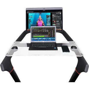 Treadmill Tray Compatible with The New Peloton Tread - Walking Tray Holder for Laptop, Tablet, Phone - Easy Mount, Exercise Workstation for Peloton Tread (Acrylic Tray)