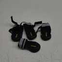 QUMY Dog Shoes for Large Dogs, Medium Dog Boots & Paw Protectors for Winter Snowy Day, Summer Hot Pavement, Water-Resistant in Rainy Weather, Outdoor Walking, Indoor Hardfloors Skid-Resistant Sole (Size 6: 2.6''x3.0''(W*L) (Pack of 4))