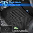 Traverse Floor Mats - Car Mats for Chevy Traverse 2009-2017, All Weather Floor Mats for Traverse Accessories, Heavy Duty Rubber Mats, Car Accessories