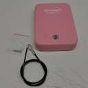 Tenamic Pistol Safe, Portable Travel Gun Safe, Solid Steel Handgun Lock Box for Home, Gun Safes for Car, Pink