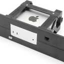 Rack Mount for 1 pcs Apple Mac mini M4 with Remote on/Off Button and 1x RJ45 ethernet Keystone