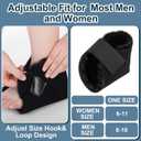 2 Pcs Heel Protectors for Pressure Sores Sheepskin Heel Pads Soft Foot Cushions Pad Protectors Adjustable Foot Pillows with Securing Strap for Bed Sore Ankle Ulcers(Black)
