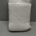 MIULEE Set of 2 Waffle Bathroom Rugs, Boho Bath Rugs Non Slip Washable, Super Absorbent Bath Mats, Ultra Soft Rubber Backed Shower Mats for Bathroom Floor, Tub and Shower, White, 24x36 Inch