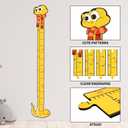 Wooden Growth Chart for Kids, Snake Height Chart for Boy Girls, Measuring Board for Kids Height,for Child's Room,Nursery Decor Decoration Wall Art (Snake)